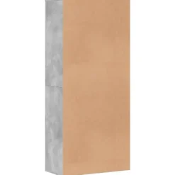 vidaXL - Hoge Schoenenkast met 7 lagen en 2 deuren - Betongrijs - 80x39x178 cm