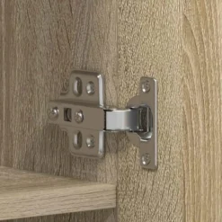 vidaXL - Hoge Schoenenkast met 6 planken 12 paar - Sonoma eiken - 80x35,5x180 cm