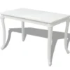 vidaXL - Hoogglans Eetkamertafel - Wit - MDF - 116 x 66 x 76 cm