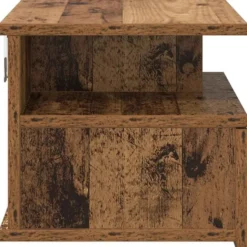 vidaXL - Houten hangende Nachtkastjes met lade - Oud hout - 40x31x27 cm - 2 st