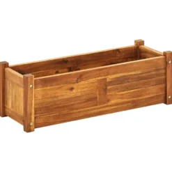 vidaXL - Houten Plantenbak - Bruin - Hout - 76 x 27.6 x 25 cm