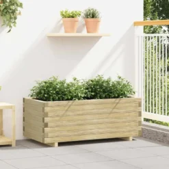 vidaXL - Houten Plantenbak - Bruin - Hout