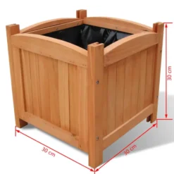 vidaXL - Houten Plantenbak - Bruin - Hout - 2 stuks