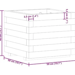 vidaXL - Houten Plantenbak - Bruin - Hout