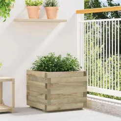 vidaXL - Houten Plantenbak - Bruin - Hout