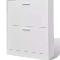 vidaXL - Houten Schoenenkast - Wit - Hout