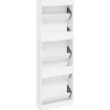 vidaXL - Houten Schoenenkast - Wit - Hout