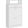 vidaXL - Houten Schoenenkast - Wit - Hout