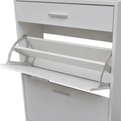 vidaXL - Houten Schoenenkast - Wit - Hout