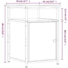 vidaXL - Industrieel Nachtkastjes met deur - Zwart - 40x42x60 cm - Set van 2