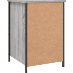 vidaXL - Industrieel Nachtkastjes - Grijs sonoma eiken - 40x42x60 cm - 2 st
