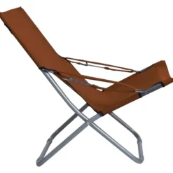 vidaXL - Inklapbare Strandstoel - Bruin - Stof - 2 stuks