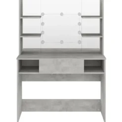 vidaXL - Kaptafel - Grijs - MDF
