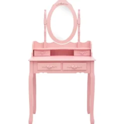 vidaXL - Kaptafel - Roze - Hout