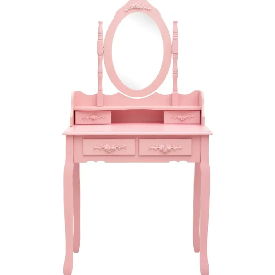 vidaXL - Kaptafel - Roze - Hout
