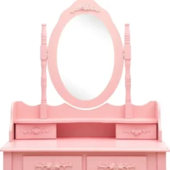 vidaXL - Kaptafel - Roze - Hout