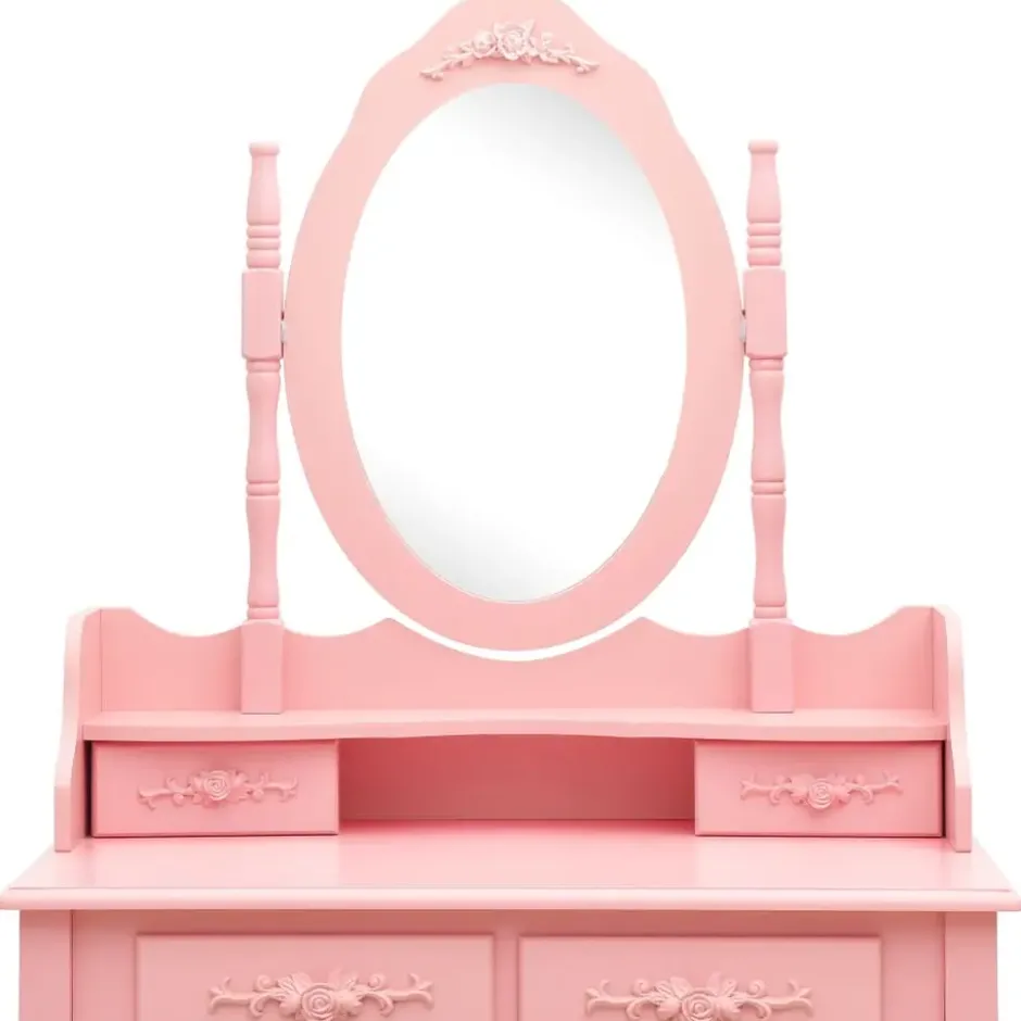 vidaXL - Kaptafel - Roze - Hout