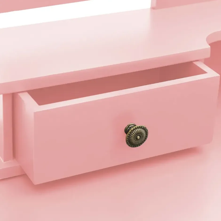 vidaXL - Kaptafel - Roze - Hout