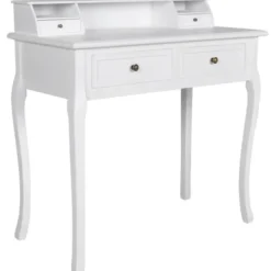 vidaXL - Kaptafel - Wit - Hout
