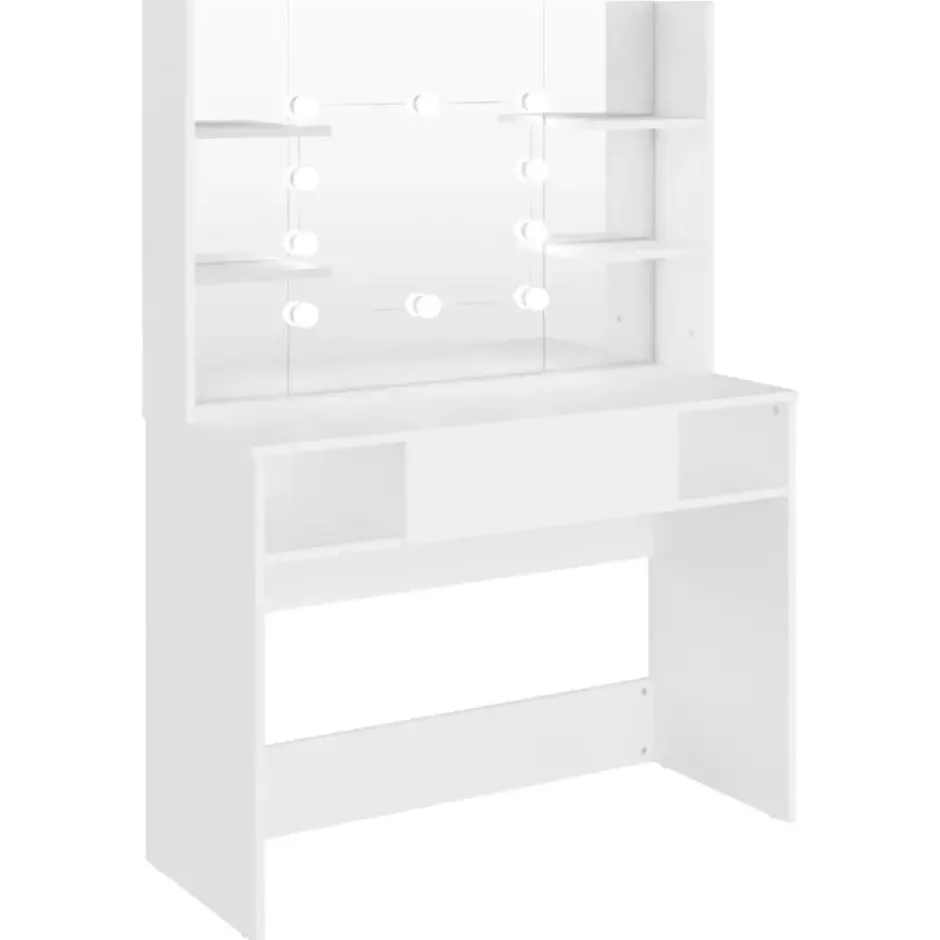 vidaXL - Kaptafel - Wit - MDF