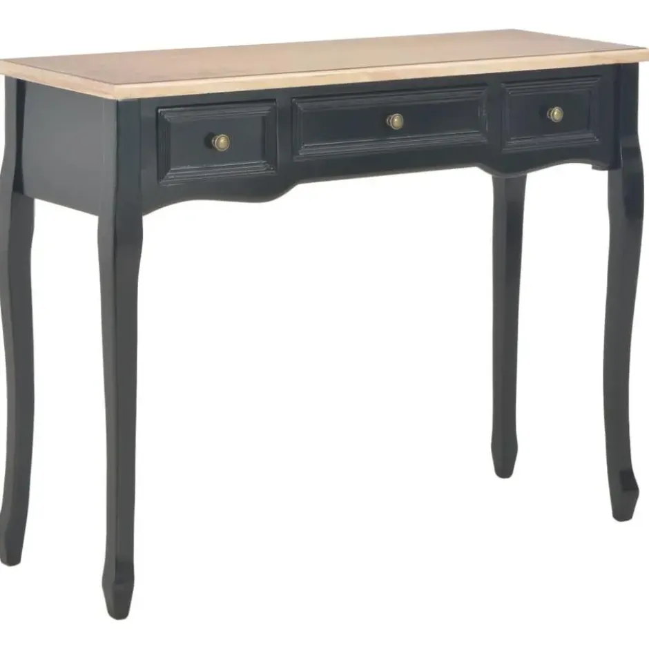 vidaXL - Kaptafel - Zwart - Hout