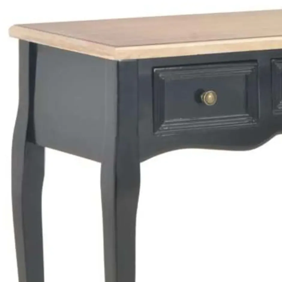 vidaXL - Kaptafel - Zwart - Hout
