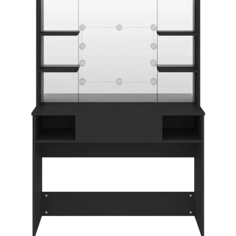 vidaXL - Kaptafel - Zwart - MDF