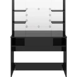 vidaXL - Kaptafel - Zwart - MDF