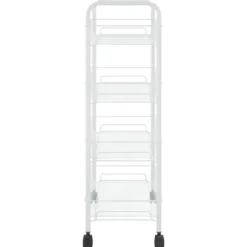 vidaXL - Keukentrolley - Wit - IJzer - 46 x 26 x 85 cm