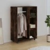 vidaXL - Kledingkast - Bruin - Bewerkt hout