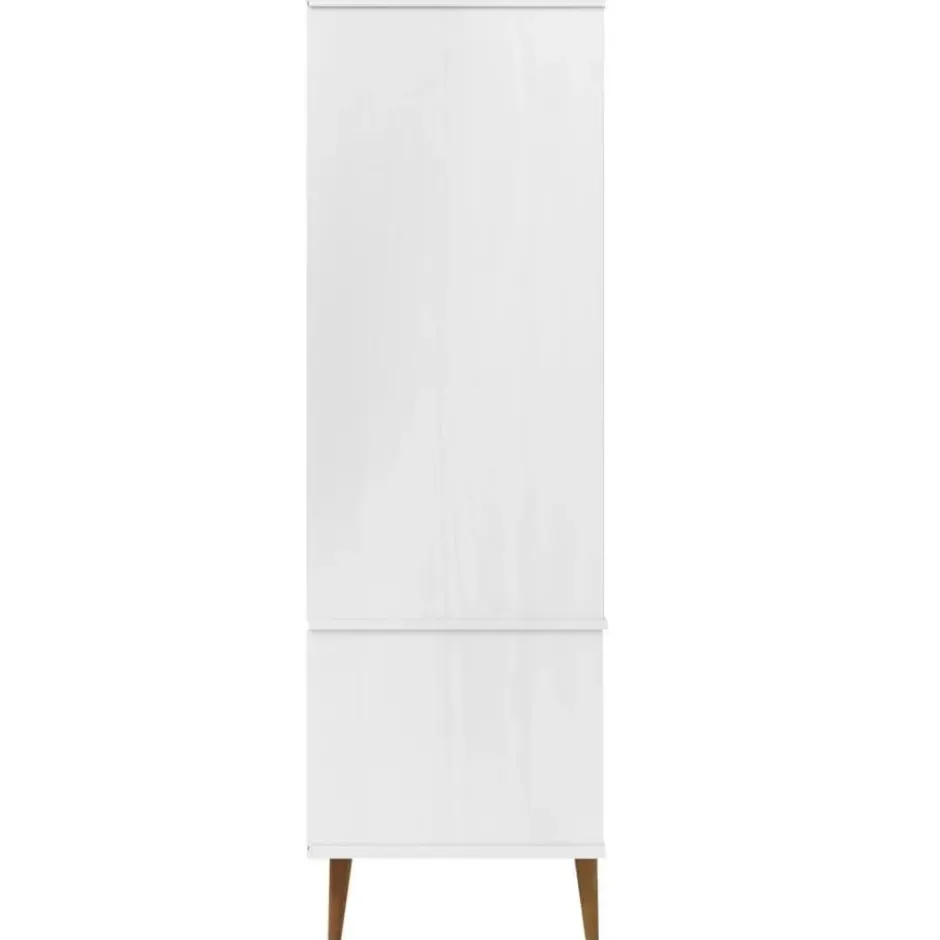 vidaXL - Kledingkast MOLDE met 2 lades - Grenenhout - Wit - 90x55x175 cm