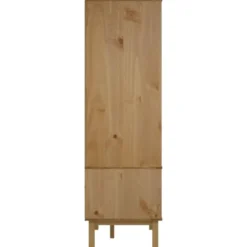 vidaXL - Kledingkast OTTA met 2 lades - Hout - Bruin en grijs - 76.5x53x172 cm