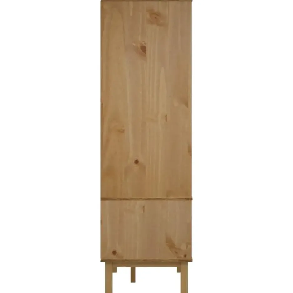vidaXL - Kledingkast OTTA met 2 lades - Hout - Bruin en grijs - 76.5x53x172 cm
