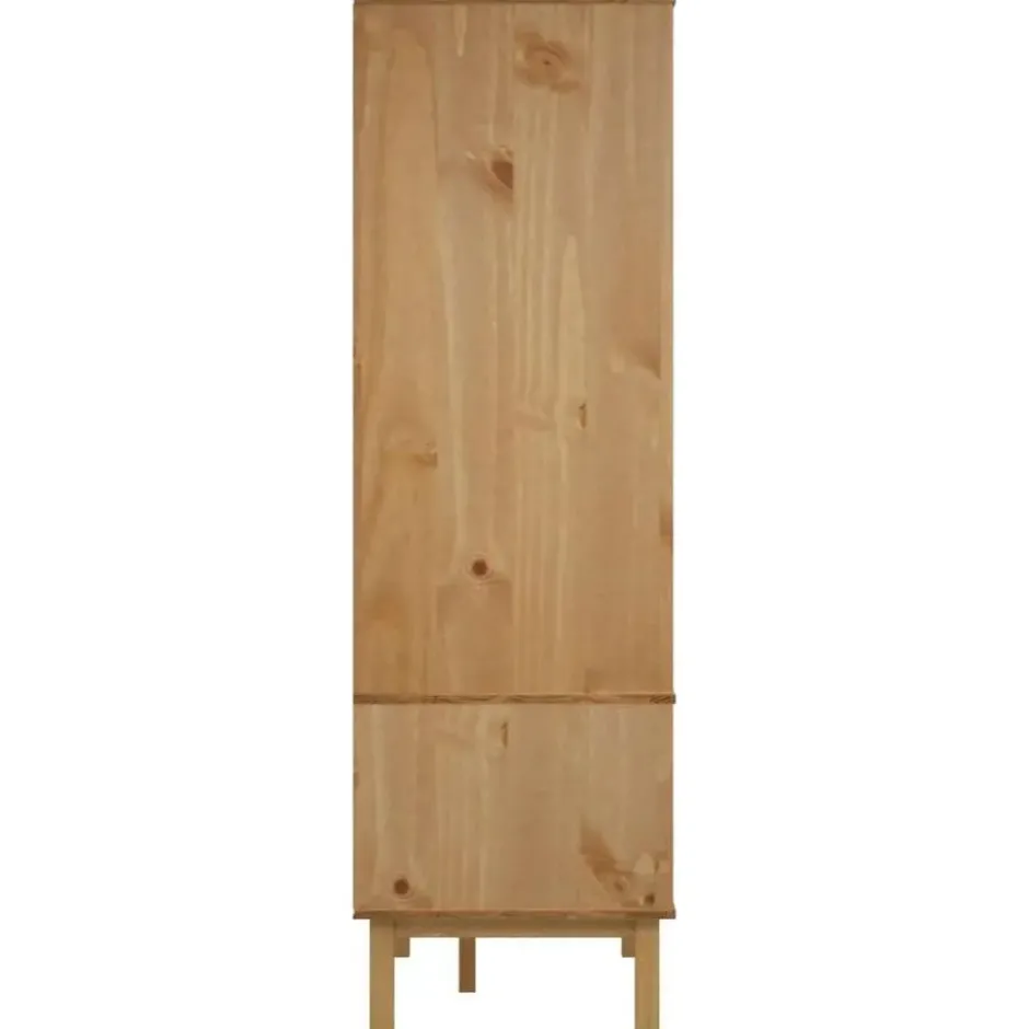 vidaXL - Kledingkast OTTA met 2 lades - Grenenhout - Bruin - 76.5x53x172 cm