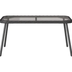vidaXL - Koffietafel - Black - Metal - 90 x 45 x 43 cm