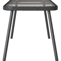 vidaXL - Koffietafel - Black - Metal - 90 x 45 x 43 cm