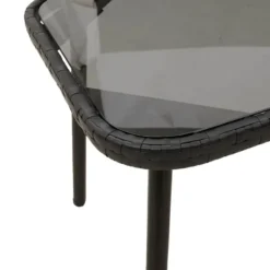vidaXL - Koffietafel - Black - Metal - 90 x 45 x 43 cm