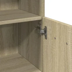 vidaXL - Kolomkast met 2 deuren 2 vakken - Sonoma eiken - Hout - 30.5x30x179 cm