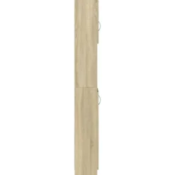 vidaXL - Kolomkast met 2 deuren 2 vakken - Sonoma eiken - Hout - 32x25.5x190 cm