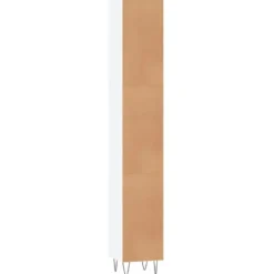 vidaXL - Kolomkast met 2 deuren - Wit - Bewerkt hout en ijzer - 30x30x190 cm