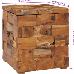 vidaXL - Kruk - Bruin - Hout
