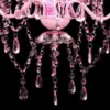 vidaXL - Kunstmatige Kristallen Glazen Plafondlamp - Roze - Glas