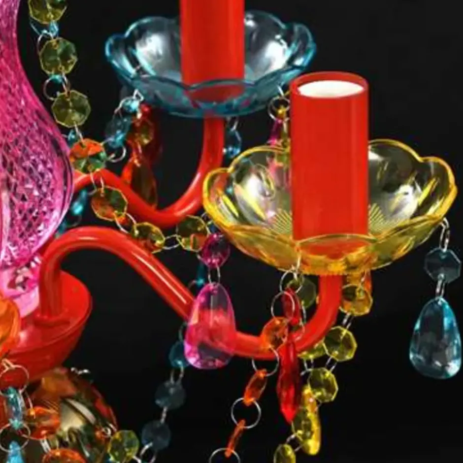 vidaXL - Kunstmatige Kristallen Glazen Plafondlamp - Multikleur - Glas