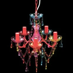vidaXL - Kunstmatige Kristallen Glazen Plafondlamp - Multikleur - Glas