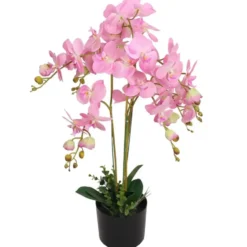 vidaXL - Kunstplant - Roze - Kunststof - 75 cm