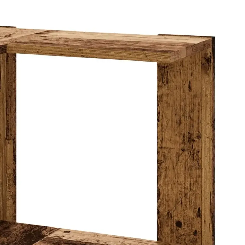vidaXL - 5-laags Hoekboekenkast - Oud hout - Bewerkt hout - 50x50x179 cm