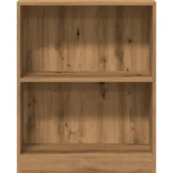 vidaXL - 2-laags kleine Boekenkast - Artisanaal eiken - Hout - 60x24x76 cm