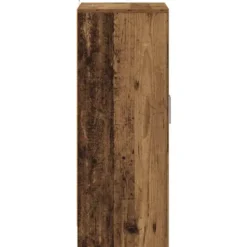vidaXL - 6-laags Schoenenkast met 2 deuren 12 paar - Oud hout - 60x35x92 cm