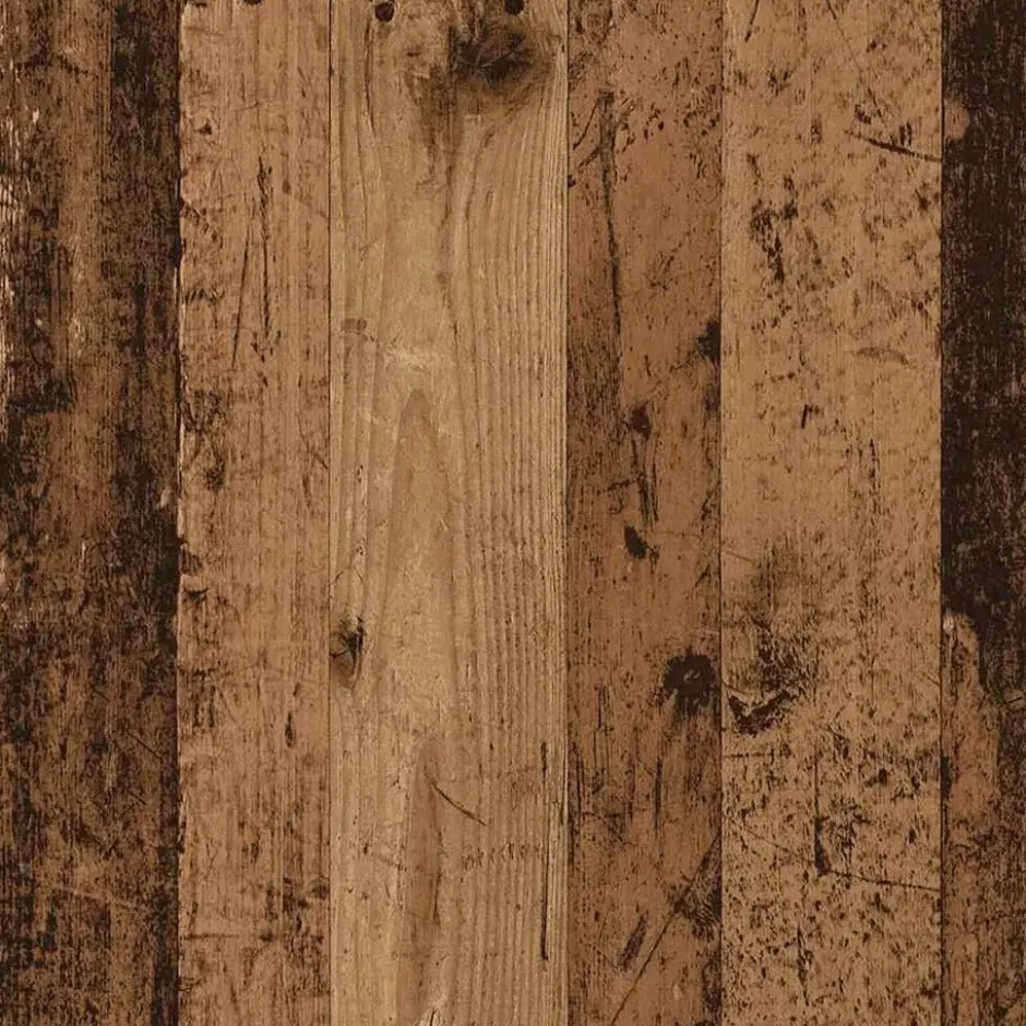 vidaXL - 6-laags Schoenenkast met 2 deuren 12 paar - Oud hout - 60x35x92 cm