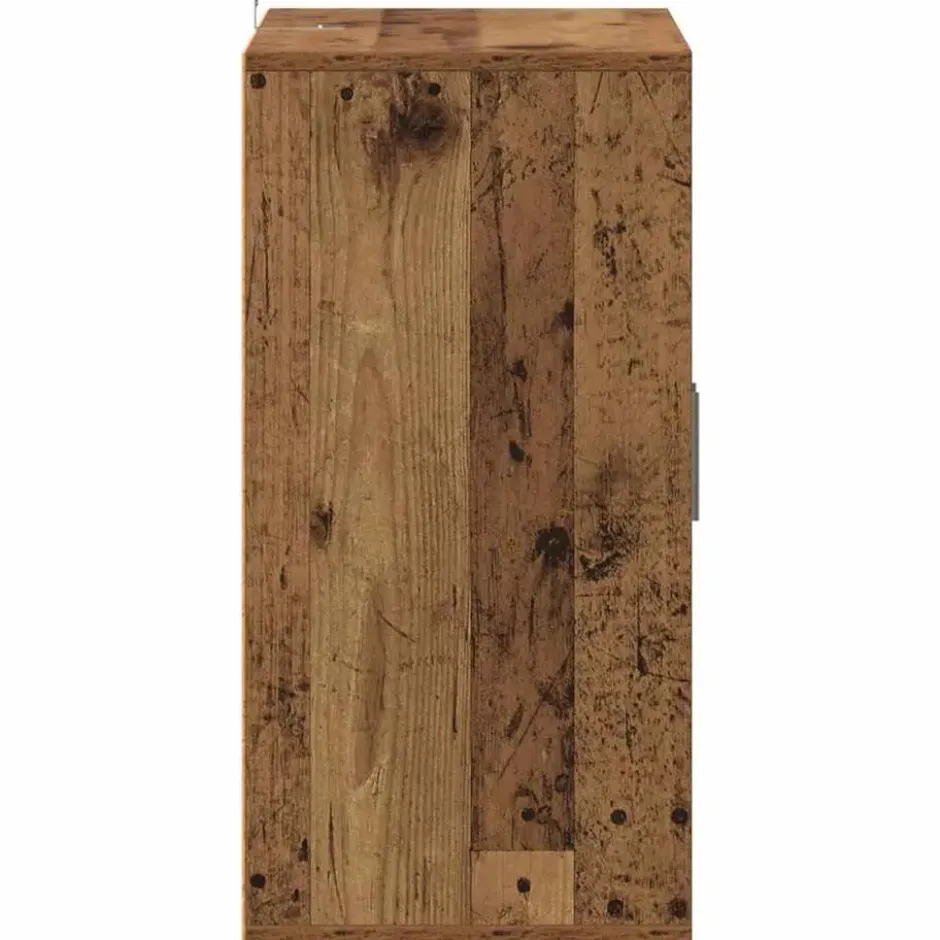 vidaXL - 5-laags Schoenenkast met 2 deuren 10 paar - Oud hout - 60x35x70 cm